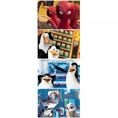 Puzzle 4w1 35+48+54+70 el. Pingwiny z Madagaskaru Alexander