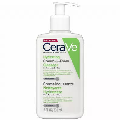 CeraVe Nawilajcy krem-pianka do mycia dla skry normalnej i suchej 236 ml