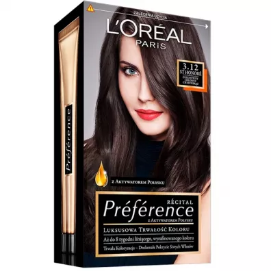 LOreal Paris Farba do w�os�w 3.12 Intensywny Ch�odny Ciemny Br�z