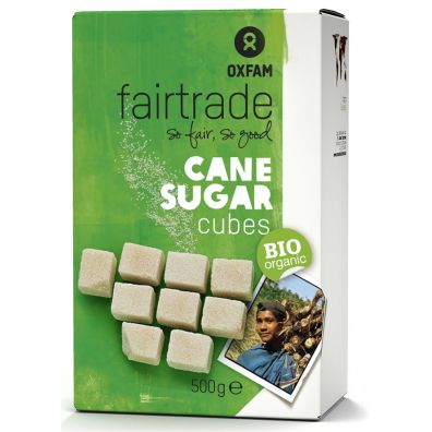 Oxfam Fair Trade Cukier trzcinowy w kostkach 500 g Bio