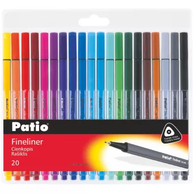 Patio Cienkopisy Trio Fineliner 20 szt.