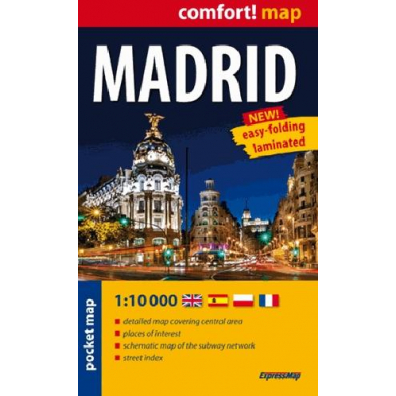 Comfort! map Madryt (Madrid) 1:10000 plan miasta