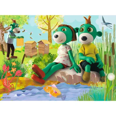 Puzzle 30 el. Trefliki nad stawem. Rodzina Treflik�w