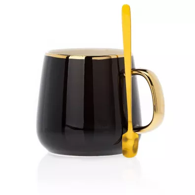 HowHomely Serwis kawowy Noah Black Gold