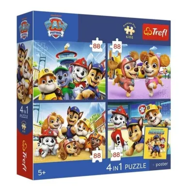 Puzzle 4w1 Premium Psia Stra� TREFL  34693