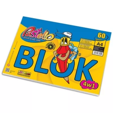 Pastello Blok 4w1 A4 rysunkowy i techniczny