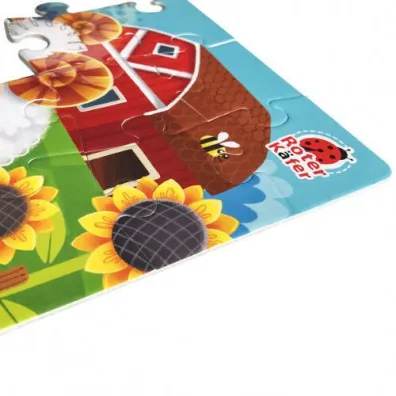 Puzzle maxi 2w1 (12+48 el.) Farma Roter Kafer