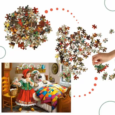 Puzzle 120 el. Czerwony Kapturek Castorland