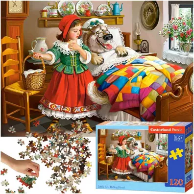 Puzzle 120 el. Czerwony Kapturek Castorland