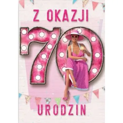 Trend Kartka okoliczno�ciowa Urodziny 70