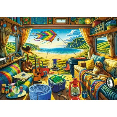 Puzzle 1000 el. Kamperem w podr�y Trefl