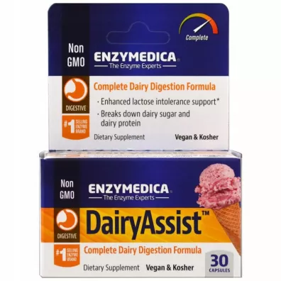 Enzymedica DairyAssist Suplement diety 30 kaps.