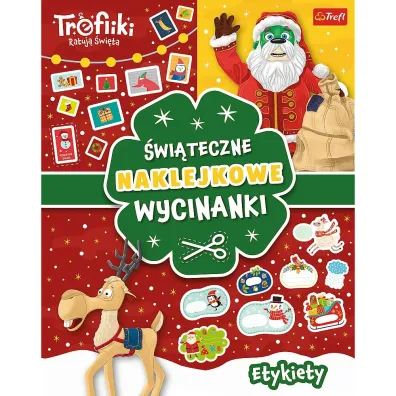 Etykiety. Trefliki ratuj� �wi�ta. �wi�teczne naklejkowe wycinanki