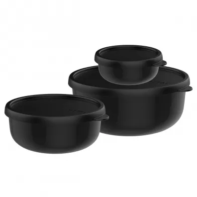 Mepal Zestaw pojemnikw Lumina 2.0 Nordic Black 106298041100 250 ml + 750 ml + 1.5 l