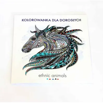 Ethnic animals. Kolorowanka dla doros�ych