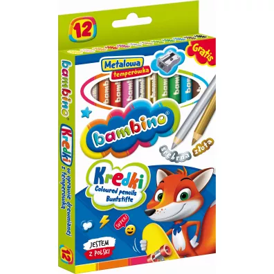 St. Majewski Kredki o��wkowe Bambino 12 szt.