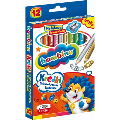 St. Majewski Kredki o��wkowe Bambino 12 szt.