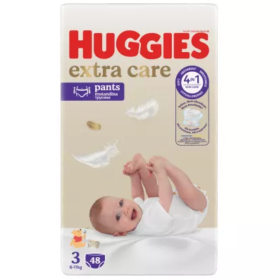 Huggies Pieluchomajtki Mega Pants 3 (6-11 kg) Extra Care 48 szt.