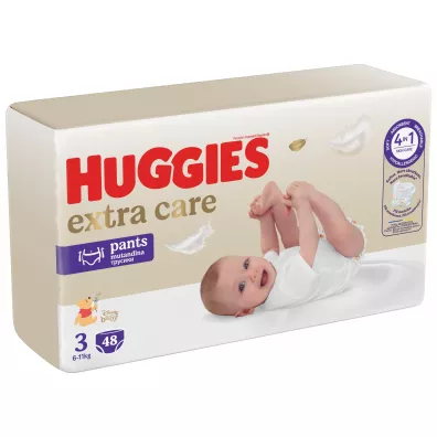 Huggies Pieluchomajtki Mega Pants 3 (6-11 kg) Extra Care 48 szt.
