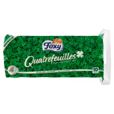 Foxy Papier toaletowy Quatrefeuilles 4-warstwowy 10 szt.