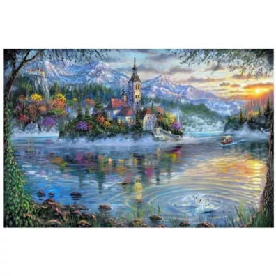 Norimpex Diamentowa mozaika - Zamek na wyspie 1009041 30x40cm