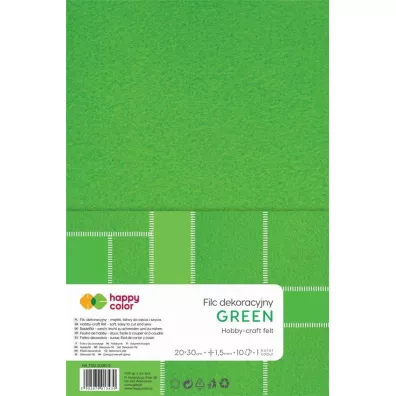 Happy Color Filc dekoracyjny zielony