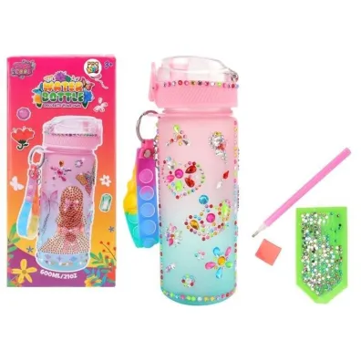 Diamentowa butelka do z brelokiem t�cza 600ml Pro Kids