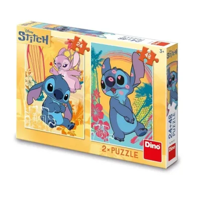 Puzzle Disney Zakochany Stitch 2w1 24 i 48el Dino Toys
