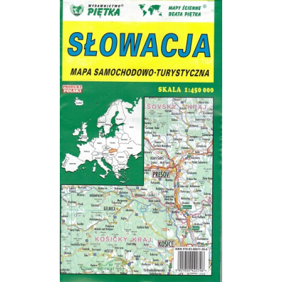 Słowacja 1:450 000 mapa samochodowa PIĘTKA