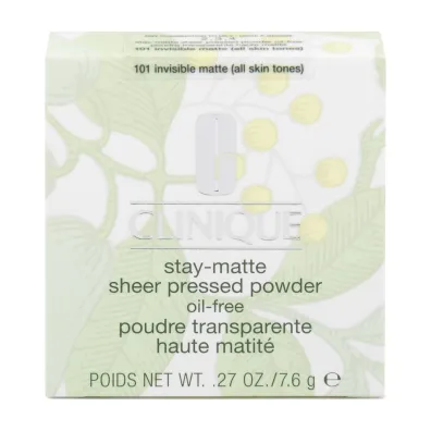 Clinique Stay-Matte Sheer Pressed Powder Oil-Free puder matuj�cy 101 Invisible Matte 7.6 g