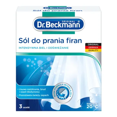 Dr. Beckmann Sl do prania firan w saszetkach 3 x 40 g