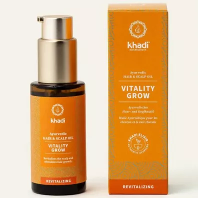 Khadi Ayurvedic Hair Oil Vitality Grow olejek wspieraj�cy wzrost w�os�w 50 ml