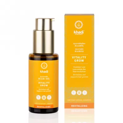 Khadi Ayurvedic Hair Oil Vitality Grow olejek wspieraj�cy wzrost w�os�w 50 ml