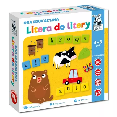 Kapitan Nauka. Gra edukacyjna. Litera do litery. Edgard