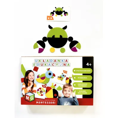 Puzzle Montessori - uk�adanka edukacyjna - Papuga Multigra