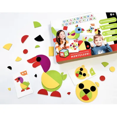 Puzzle Montessori - uk�adanka edukacyjna - Papuga Multigra
