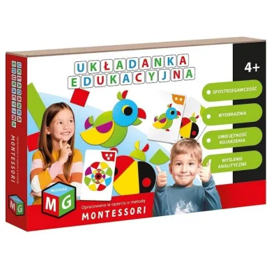 Puzzle Montessori - uk�adanka edukacyjna - Papuga Multigra