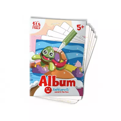 Album do kolorowania piaskiem Morskie Zwierztka 5 l+ Sabbiarelli