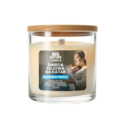 Big Nature �wieca sojowa na katar SWOBODNY ODDECH 225 g