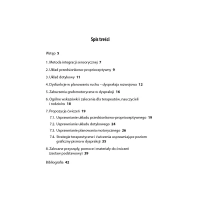 Terapia integracji sensorycznej  zeszyt 1 �wiczenia usprawniaj�ce bazowe uk�ady zmys�owe i koryguj�ce zaburzenia planowania motorycznego