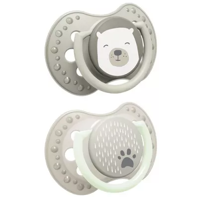 Lovi Smoczek silikonowy dynamiczny Buddy Bear 6-18m 2 szt.