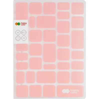 Happy Color Brulion na spirali Trendy, Soft Pink, A5, 80g, 80 kartek w kratk� kratka 80 kartek