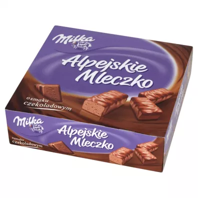 Milka Alpejskie Mleczko Pianka o smaku czekoladowym 330 g
