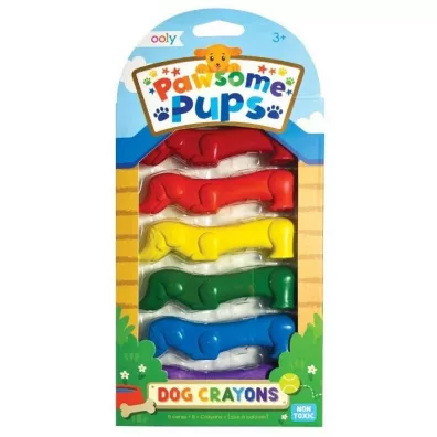 Ooly Kredki pieski Pawsome Pups 6 szt.