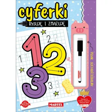Cyferki Rysuj i zmazuj - Katarzyna Salamon
