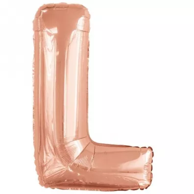 Amscan Balon foliowy litera L r�owe z�oto 56x86cm