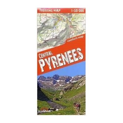 Trekking map Central Pyrenees(Pireneje) mapa