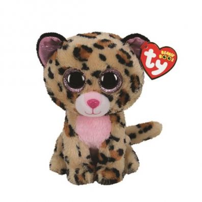 Beanie Boos Livvie - rowy leopard 24 cm Ty