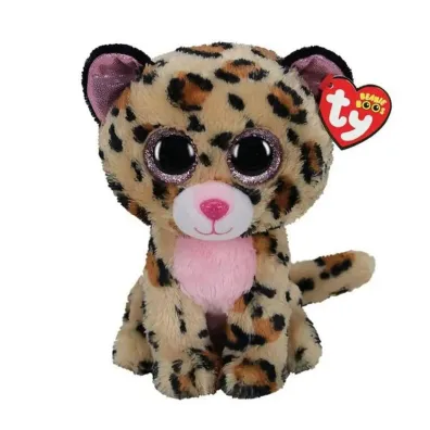 Beanie Boos Livvie - r�owy leopard 24 cm Ty