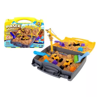 Piasek do formowania Plac Budowy w walizce Pro Kids